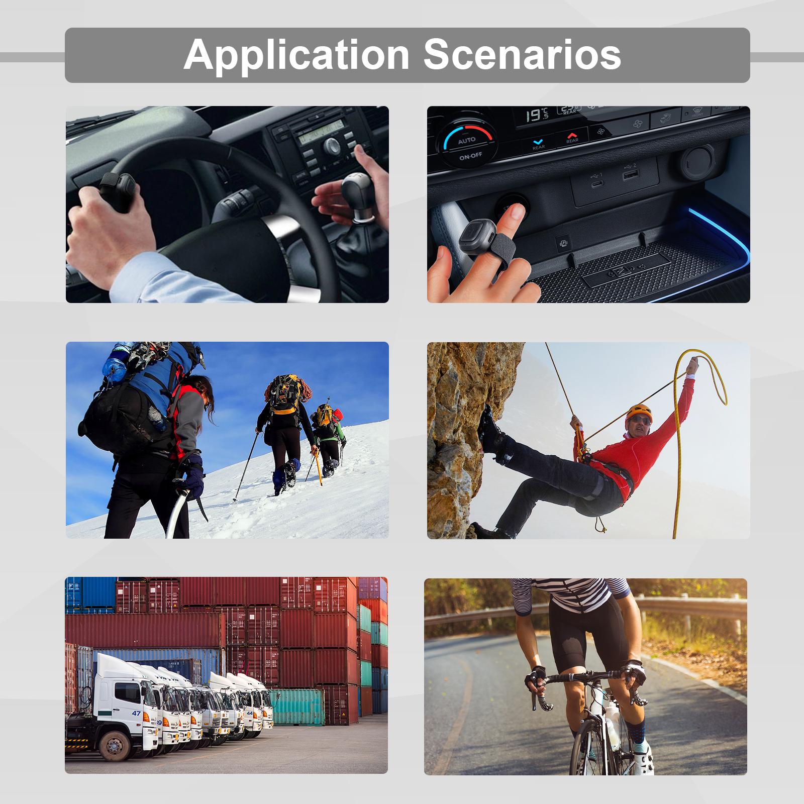 TIDRADIO Wireless Mic PTT Button for Cell Phone APP Odmaster Driving Riding Walkie-talkie, Wireless Programming Baofeng Uv5r