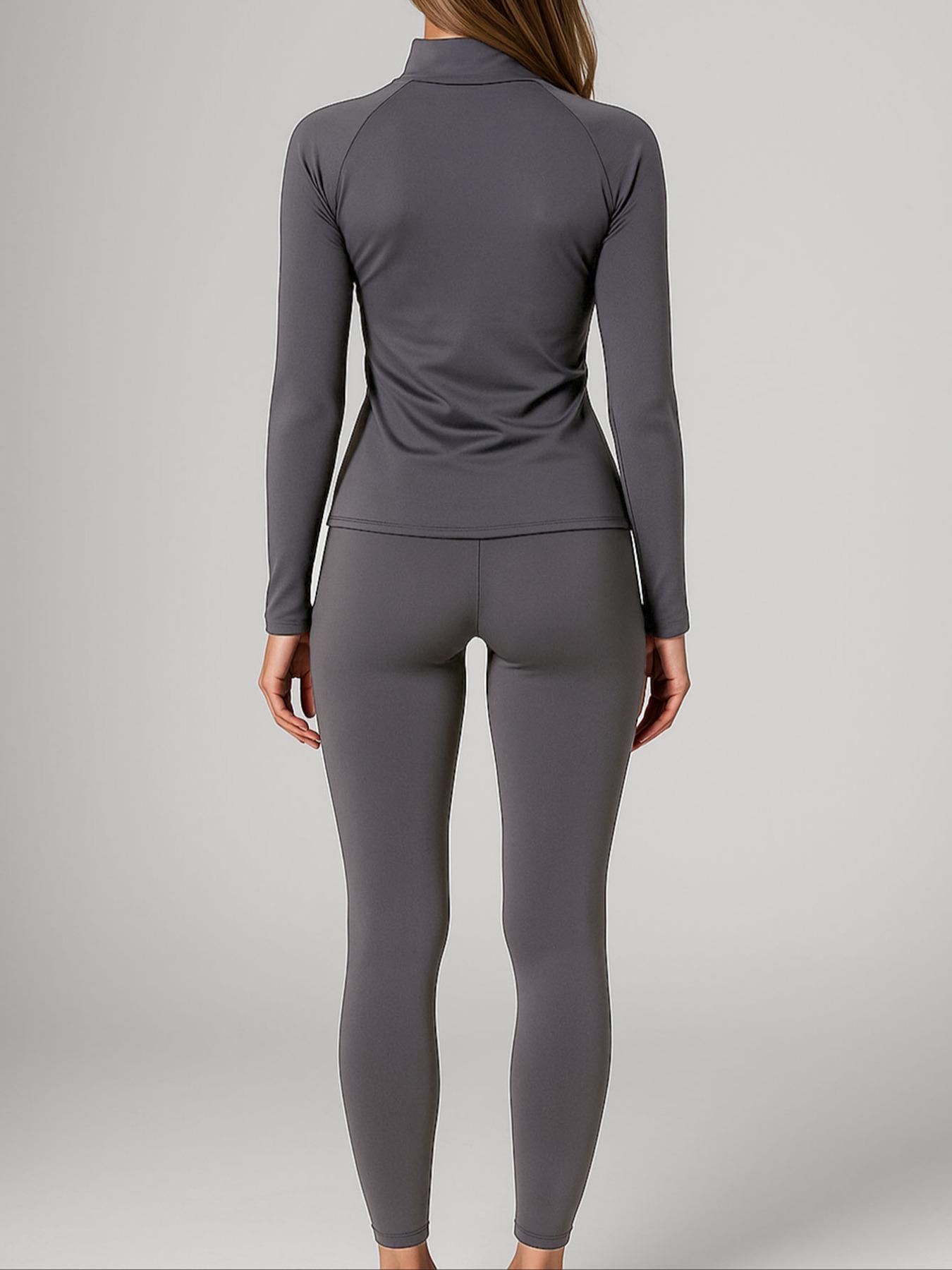 Women's Letter Print Sports Two-Piece Set, High Waist Slim Fit Activewear, Comfortable Workout for Fitness, Casual Workout Loungewear, Sportswear for Gym