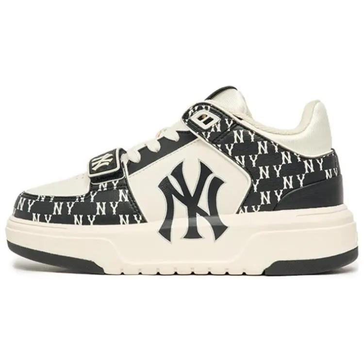 MLB Chunky Liner Sneakers – New York Yankees Elevated Height, Naked-Eye 3D Design, Mid-Top Unisex Shoes Verifiable, with credentials and supporting global authentication