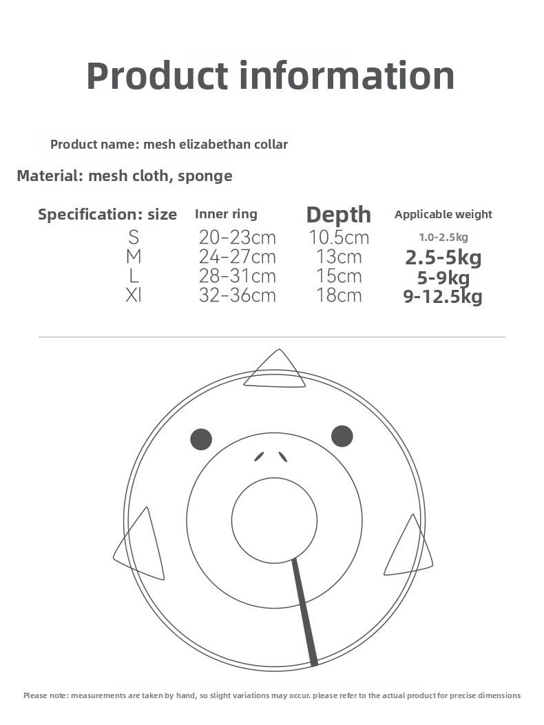 Pet Elizabethan Collar Cat Post-Surgery Collar Dog Anti-Bite Anti-Lick Collar Protective Headgear Pet Protective Supplies clothes Gold Plated Custom shoes glasses Heated Windproof Winter Coat