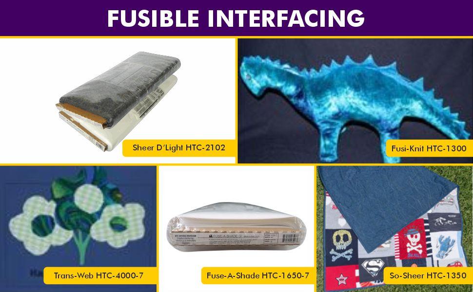 Armo Weft HTC88002 Interlining/Interfacing - 20 Inches Wide, Medium Weight Woven Iron On Fleece Fusible Interface for Sewing,, Rayon, Sold in 5 Yard Package, (White)