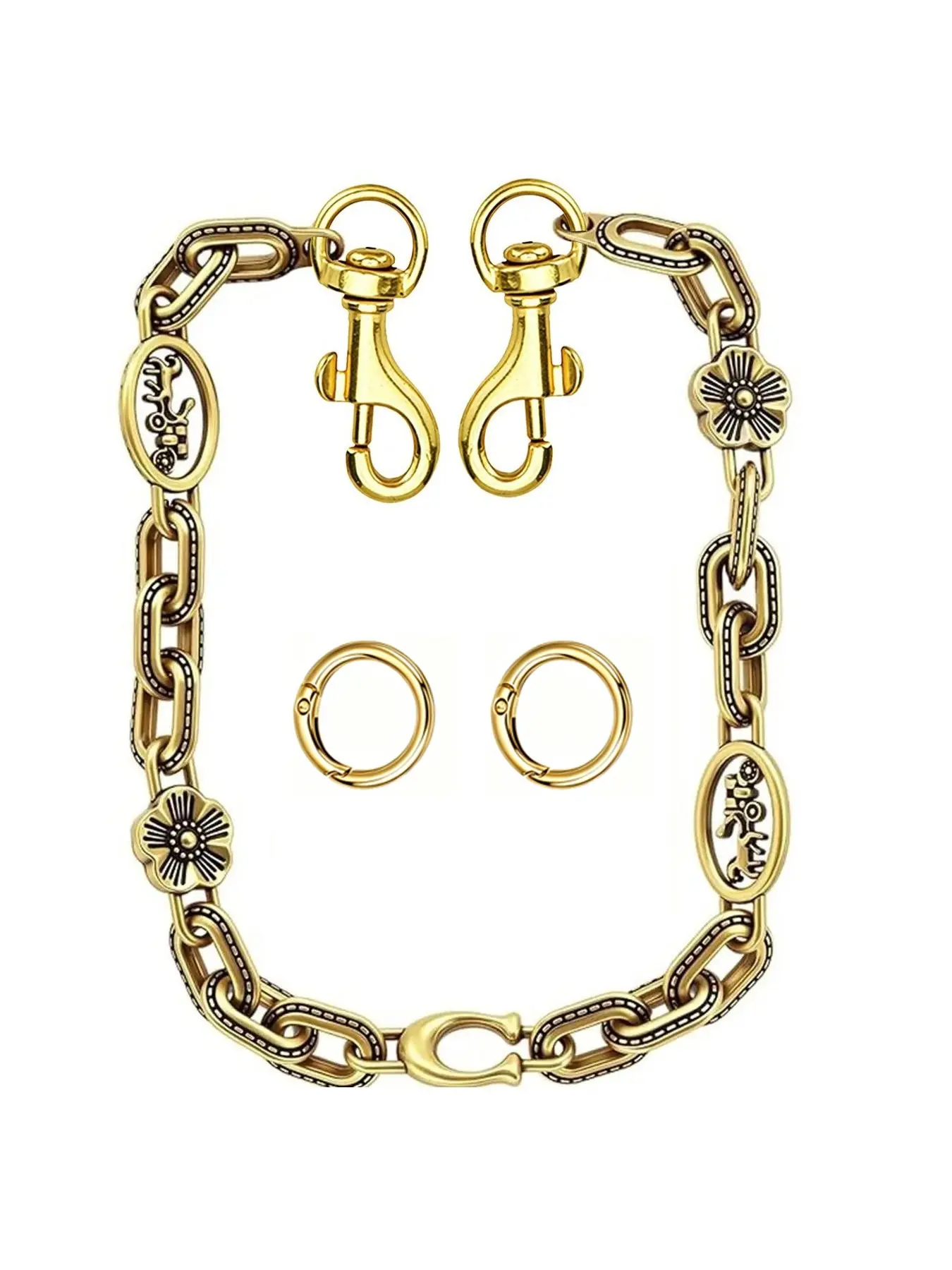 Bag Chain Charm for Handbag, Purse Charms Wallet Chains Bag Extender&Jeans Chain