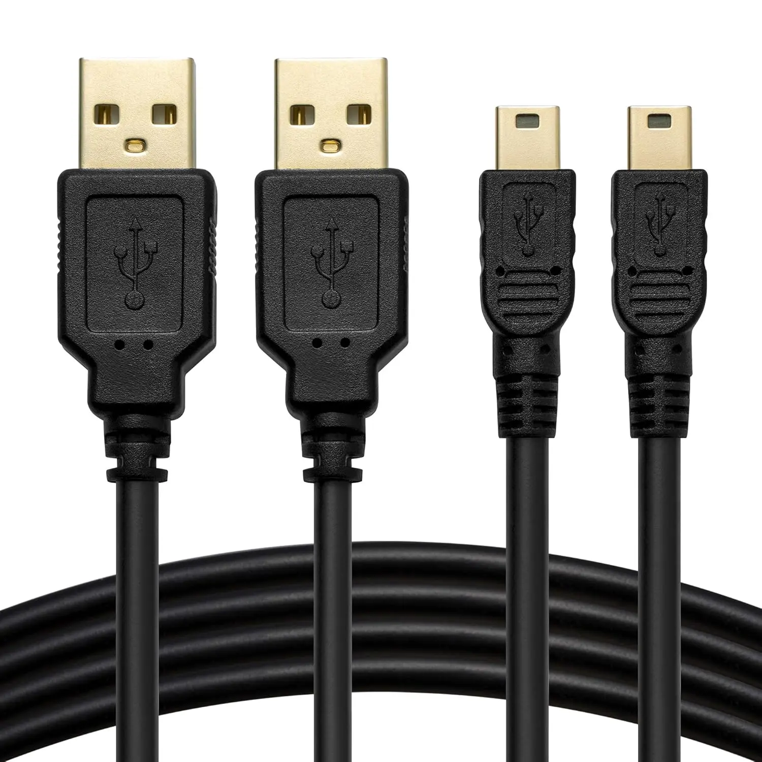 TI-84 Plus CE Charger Cable, TI 84 Graphing Calculator Charging Cord for Texas Instruments TI-84 Plus CE TI-84 Plus C Silver Edition TI-Nspire CX II Mini USB Cable (2 Pack)