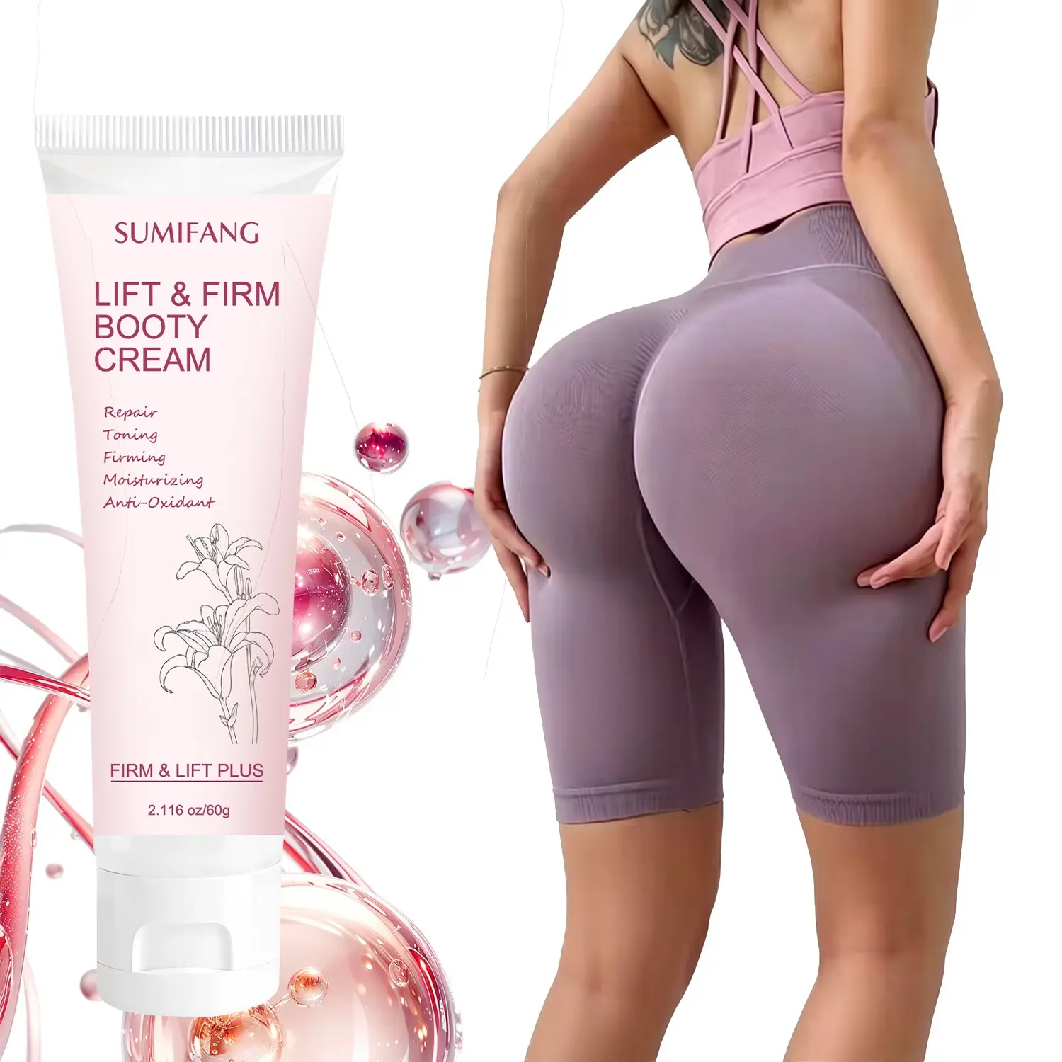 Butt Lifting Firming Cream, Lightweight Absorbing, Moisturizing Smooth Butt Skin, Tighten Loose Flesh, Optimize Butt Line, Daily Care