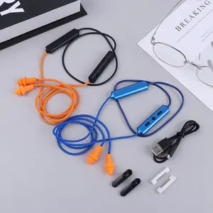 Imitation Labor Protection Ear Plugs Wired Bluetooth Headset For Work Noise Suppression Hearing Protection  bluetooth earplugs