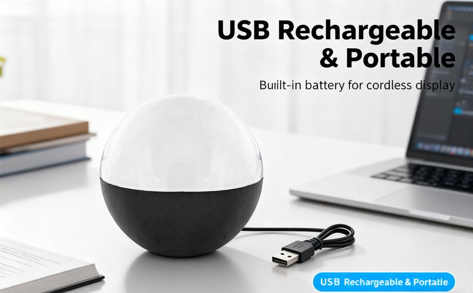 Memory Orb Ball, Core Memory Orb Custom Video Sphere - Hang All Your Memories, Memory Lamp Orb Save All of Your Core Memories on This, Customizable Christmas Ornament Decoration (White, APP)