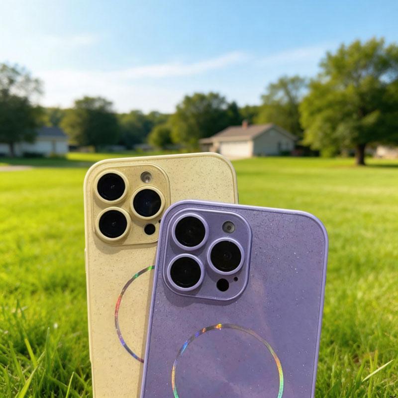 Luxury CD Texture Laser For Magsafe Lens Protector Case For iPhone 17 Air 16 15 14 13 12 Pro Max Wireless Charge Glitter Cover