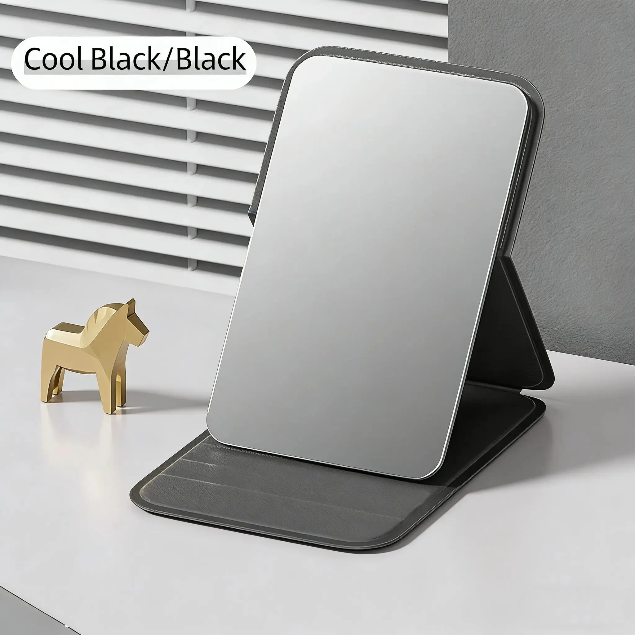 Portable Makeup Mirror, Foldable Mini Mirror for Dorms, Foldable Vanity Mirror, Flip Up Mirror, Flip Mirror, High Aesthetic Value, Multiple Colors Available, Compact and Stylish Design, Modern Mirror, Iconic Selfie Mirror, Lite Mirrors