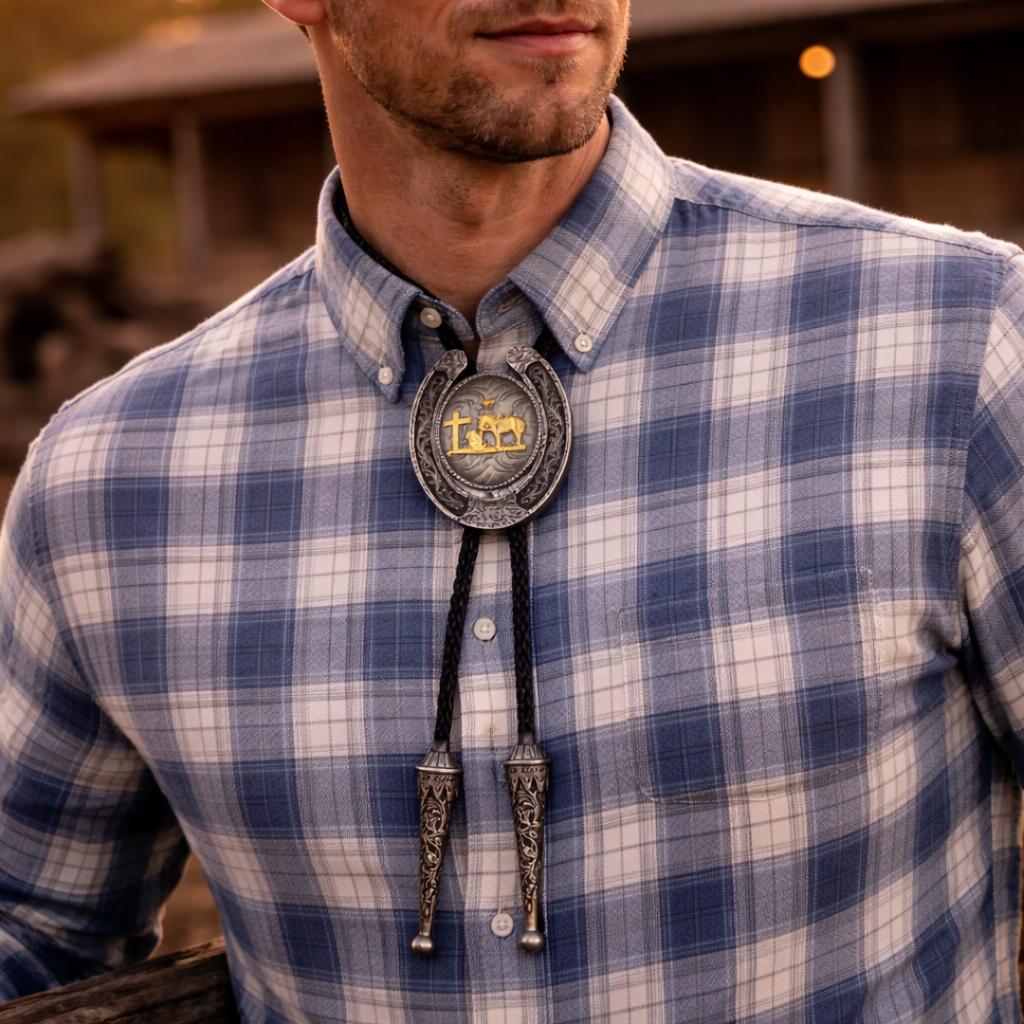 Western Bolo Tie for Men, Cowboy Horse Bolo Tie with Gold-Tone Horse Slide, Vintage Rodeo Necktie, Native Western String Tie for Country Weddings, Parties and Gifts Western Bolo Tie for Men, Cowboy Horse Bolo Tie with Gold-Tone Horse Slide, Vintage Rodeo Necktie, Native Western String Tie for Country Weddings, Parties and Gifts