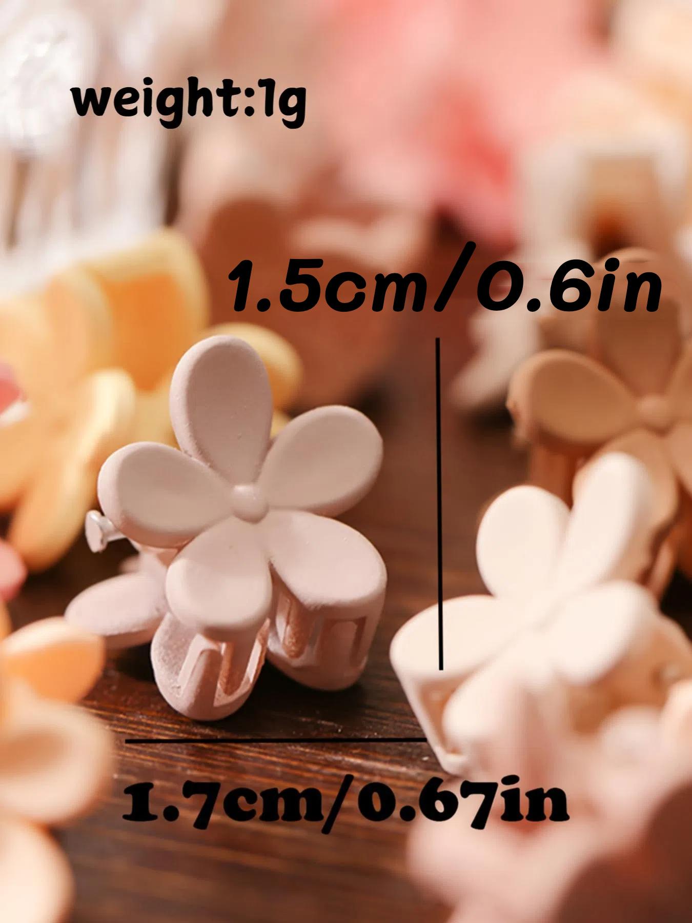 Cute Flower Shaped Hair Clips, Colorful Hair Accessories for Women & Girls, Minimalist Headwear Suitable for Thick Hair, Barrettes, Super Cute Clips
