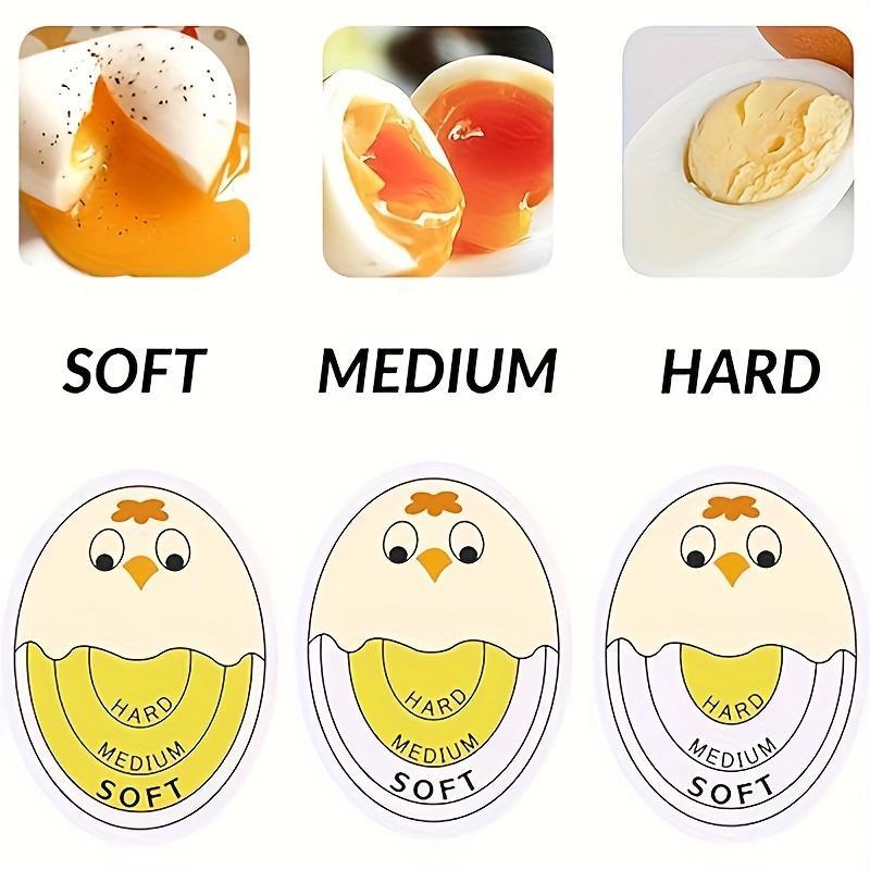 Egg Timer and Egg Holder, Kitchen Fun Soft Boiled and Hard Boiled Egg Timer in or Random Colors, Easy to Read for Perfect Cooking