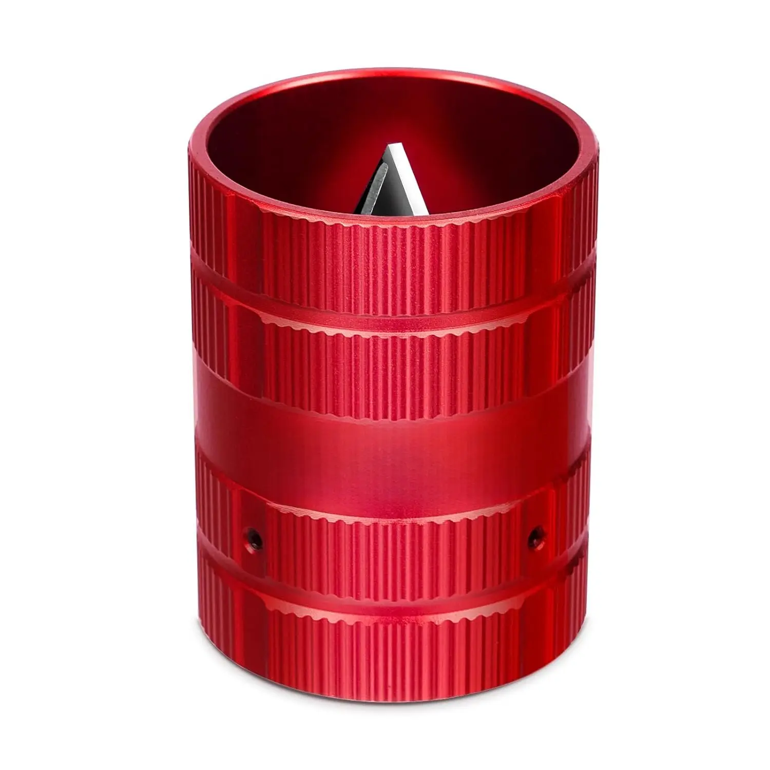 Deburring Tool, Plumbing Reamer Chamfering Tool | for 1/4 Inch to 1-5/8 Inches, Inner Outer Pipe Reamer with 4 Solid  Edges for PVC, Copper and  Tubes, Red
