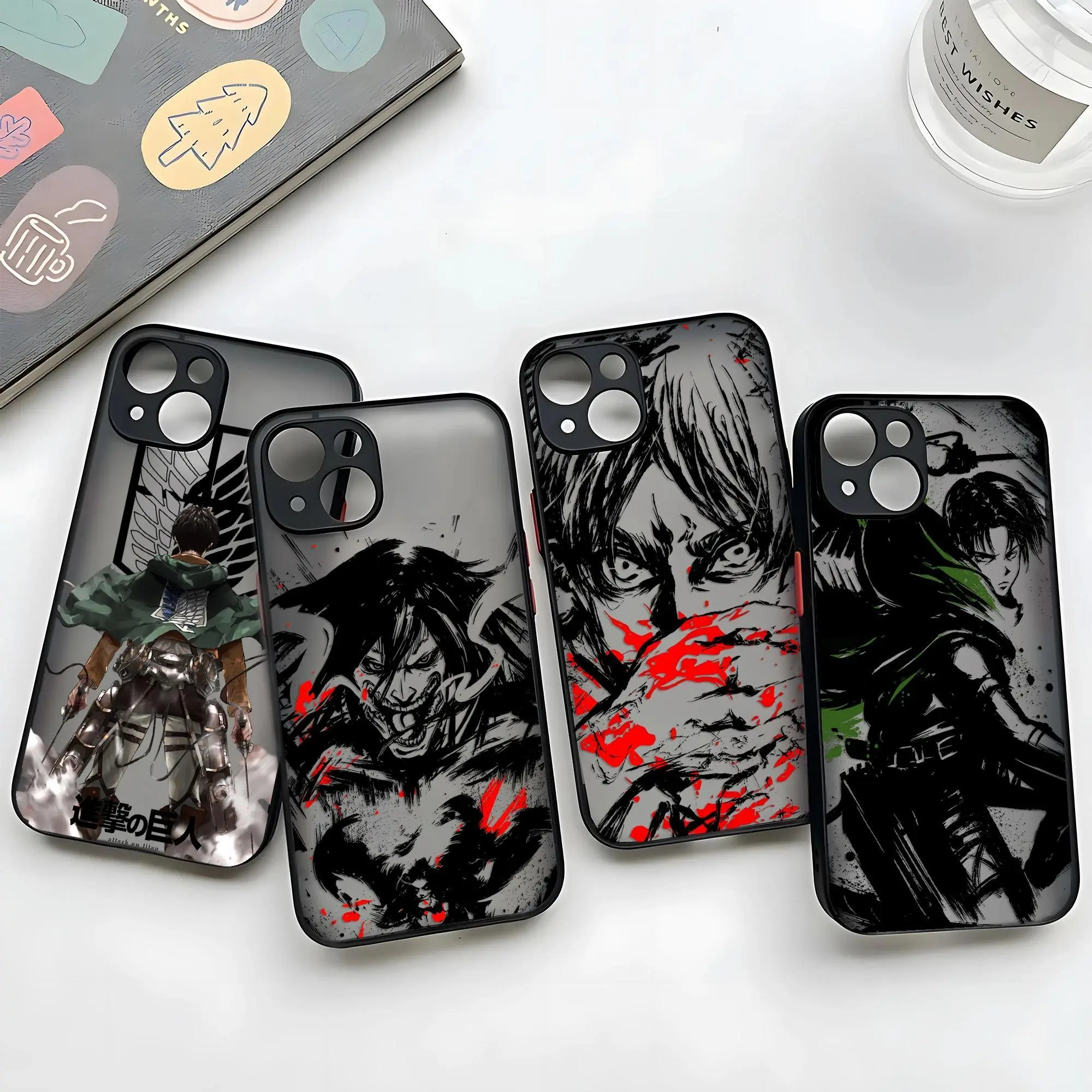 Anime attacks on titans Phone Case for iPhone 17, 16, 15, 14, 13, 12, 11 Pro Air Plus ProMax and Samsung S26-S20 Ultra Plus FE shock-absorbing phone cases, fashionable gift.