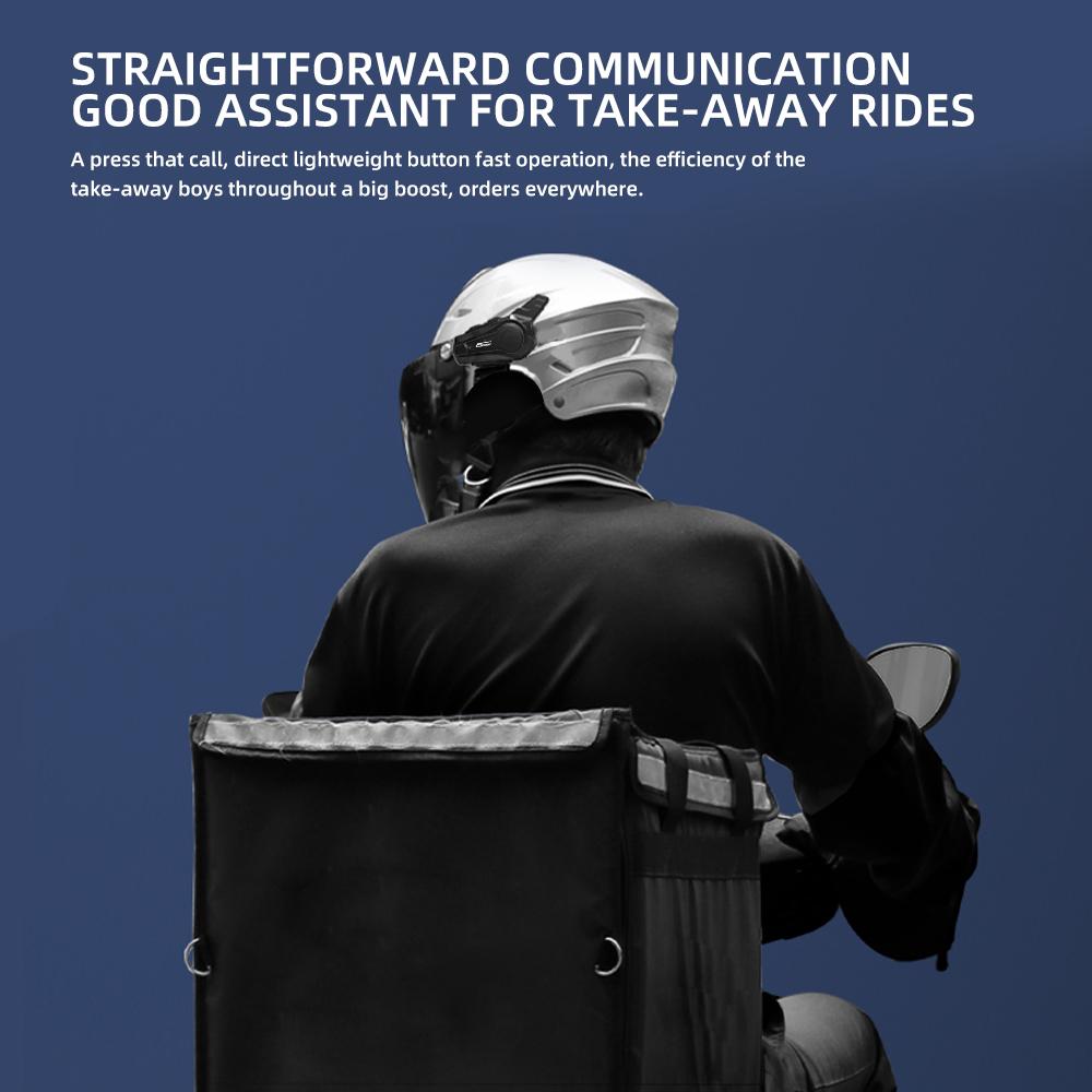 Bluetooth Headphone Motorcycle Helmet Intercom Headset 1000M For 2 Rider Intercomunicador Moto Wireless Interphone Handfree Call