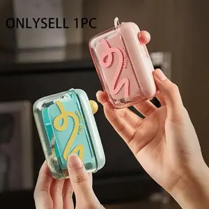 Portable home floss box with automatic floss dispenser, dental flosser, Teeth floss, Tooth Floss, compact and refillable, ideal for home, restaurant, and travel oral care products