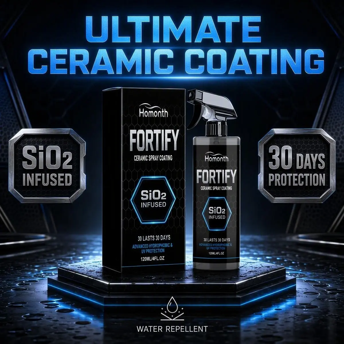 Ceramic Spray Coating Mist, Car Paint Nano Film Care Agent, Polishing Cleaning Brightening, Hydrophobic Anti-Dirty UV Protection, Quick Gloss Protective Layer, Home DIY Car Paint Renovation, Auto Beauty Supplies
