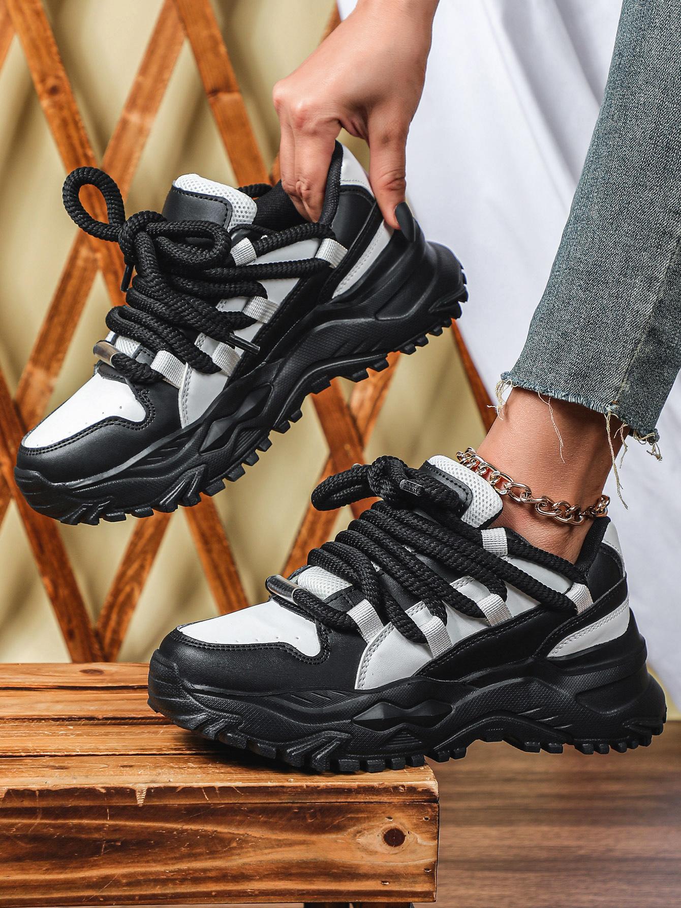 2026 trendy thick-soled fashion casual outdoor dad shoes, couple's versatile sports shoes, soft-soled comfortable student school shoes