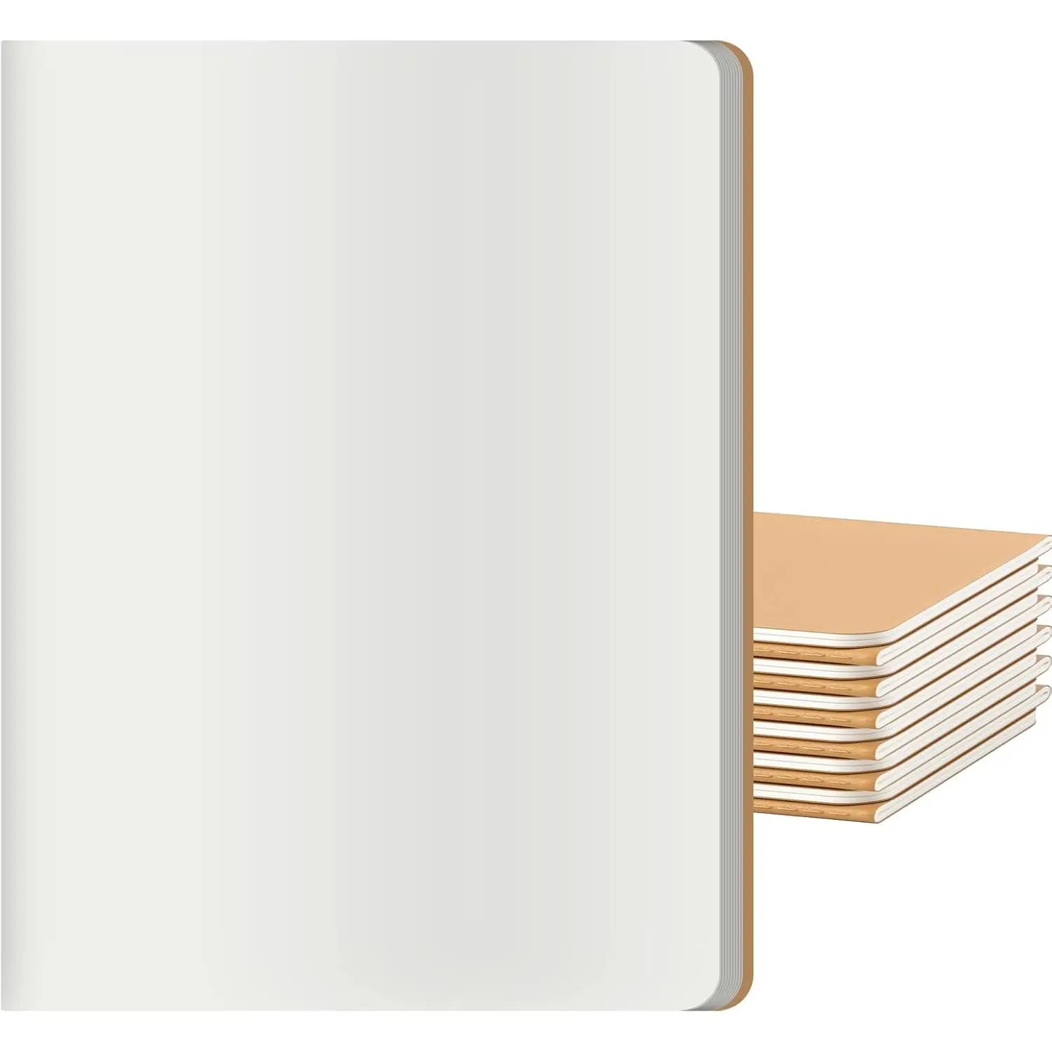 Large Blank Notebook Journals Bulk with Thick Plain Paper, 60 Pages, 8.5x11 inch, Sketchbook Composition Diary Subject Notebooks Planner for Students Office,  Journal Set, 12 Pack