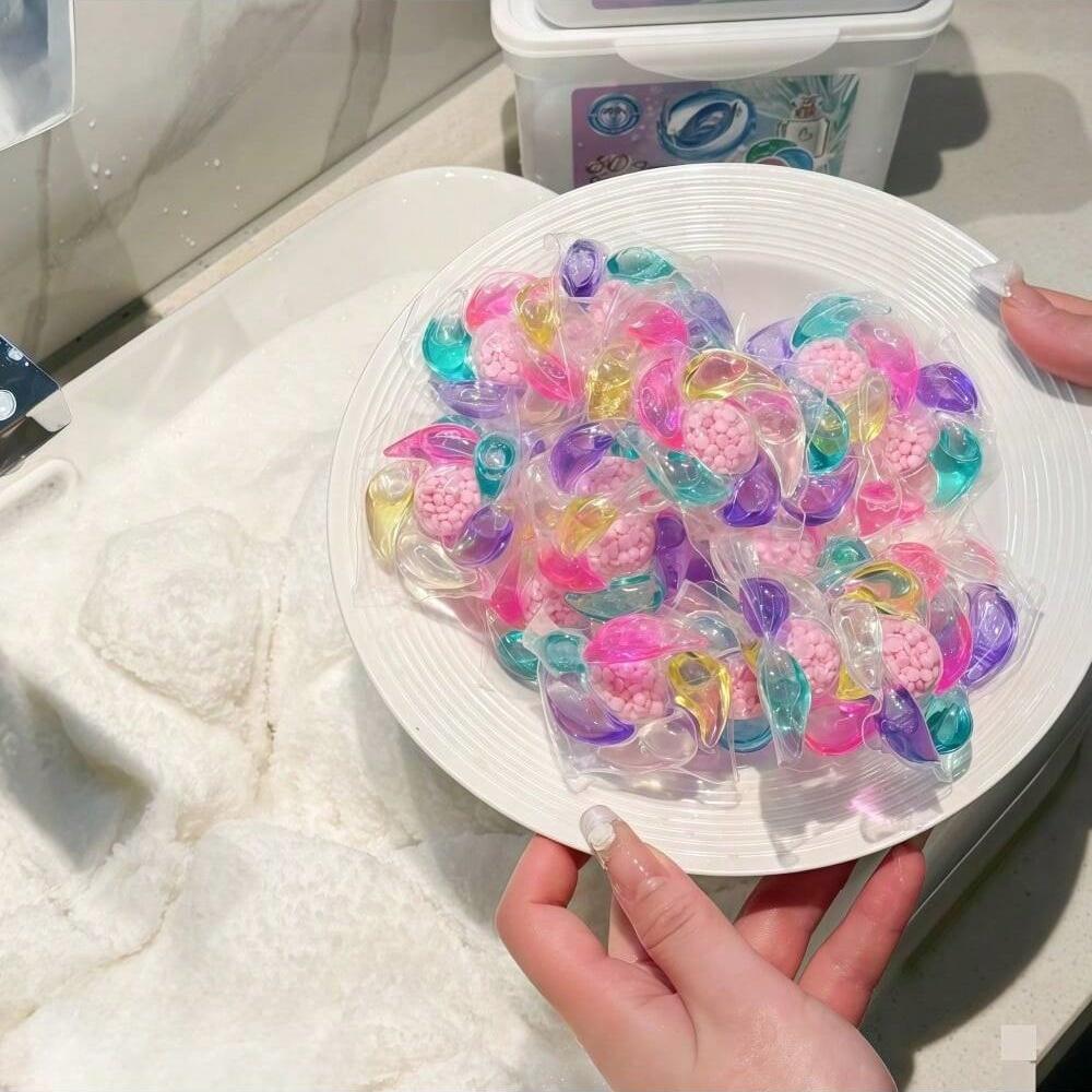 20/30/50pcs 6-In-1 Laundry Detergent Beads, Multi-Purpose Cleaning Solution, Easy to Use & Portable, Perfect for Home & Travel