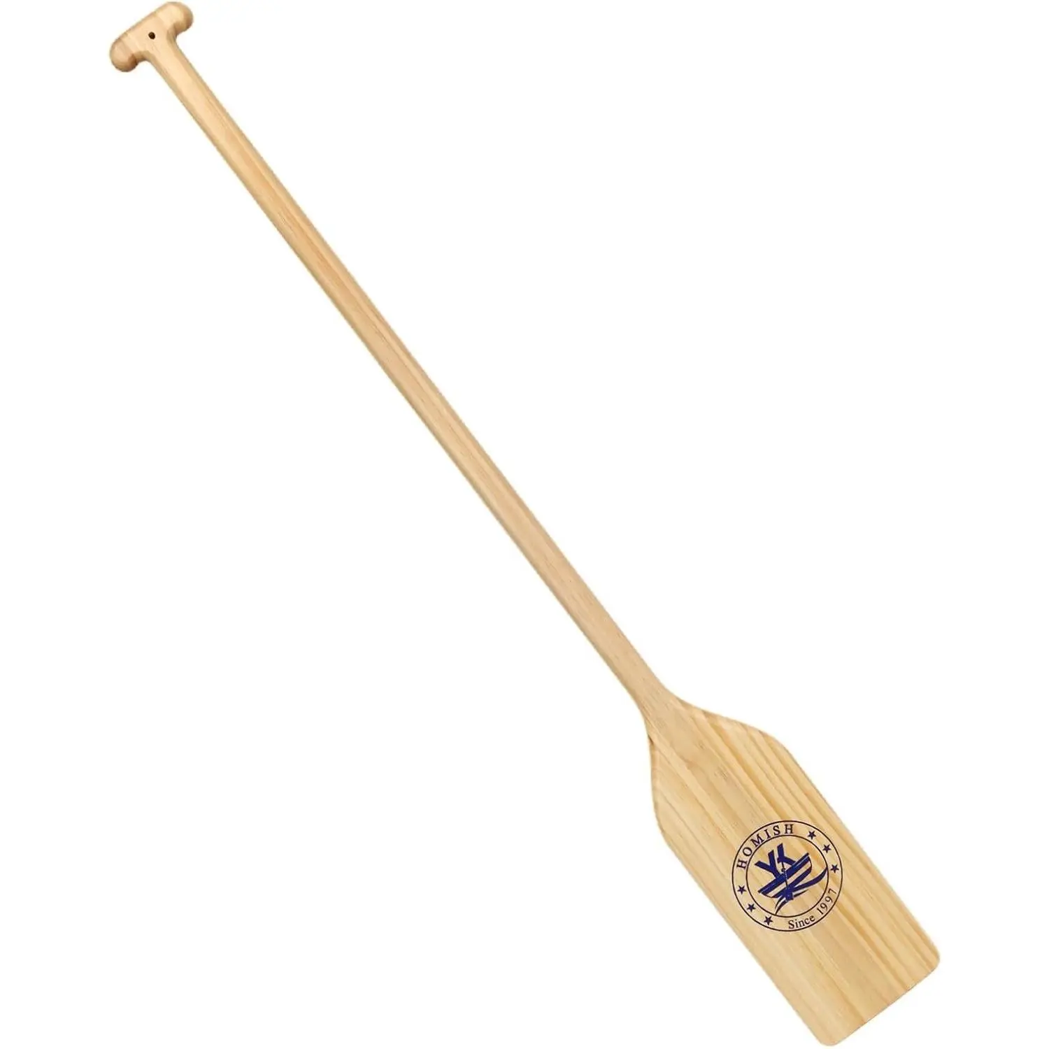 Wooden Canoe Paddle 4 Feet, Row Boat Oars with Ergonomic Grip, Premium Wood, Protective Finish