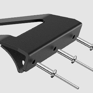 Nilight 52 Inch Curved Light Bar Bracket at Upper Windshield Roof Cab for 1984-2001 Jeep Cherokee XJ & 1986-1992 Comanche MJ (Pair)