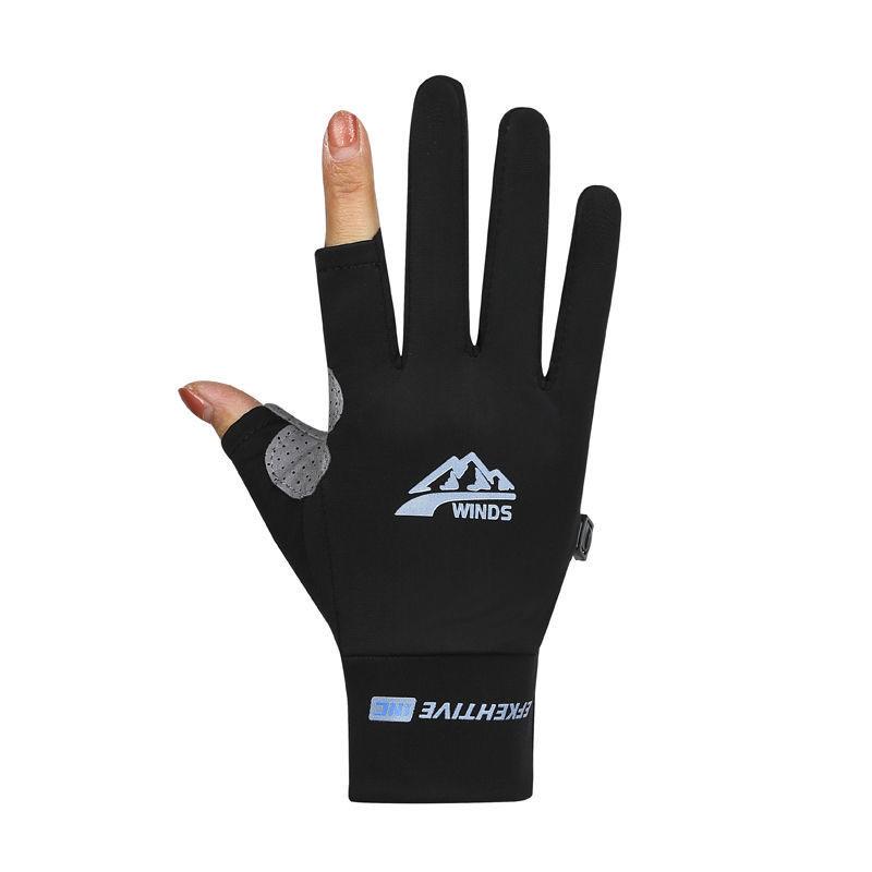 Outdoor Mountaineering Fishing Gloves Women's Sports Sunscreen Thin Mountain Climbing Shooting Running Bike Riding