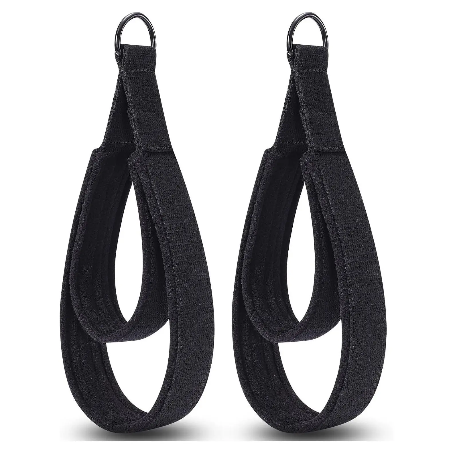 2PCS Pilates Straps for Reformer with Double Loop D-Ring for Foot & HandGift