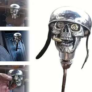 Skull Soldier Grip Car Gear Shift Lever, Trendy Automotive Accessory, Durable Design, Perfect for Vehicle Enthusiasts