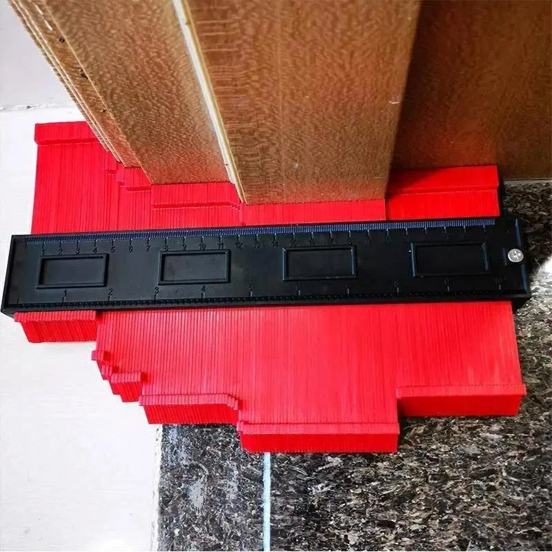Plastic Contour Gauge Tool - mm Precision Shape Duplicator, Measuring Marking Ruler for Wood Corners, Tile Cutting & Fitting, Ideal for DIY Users