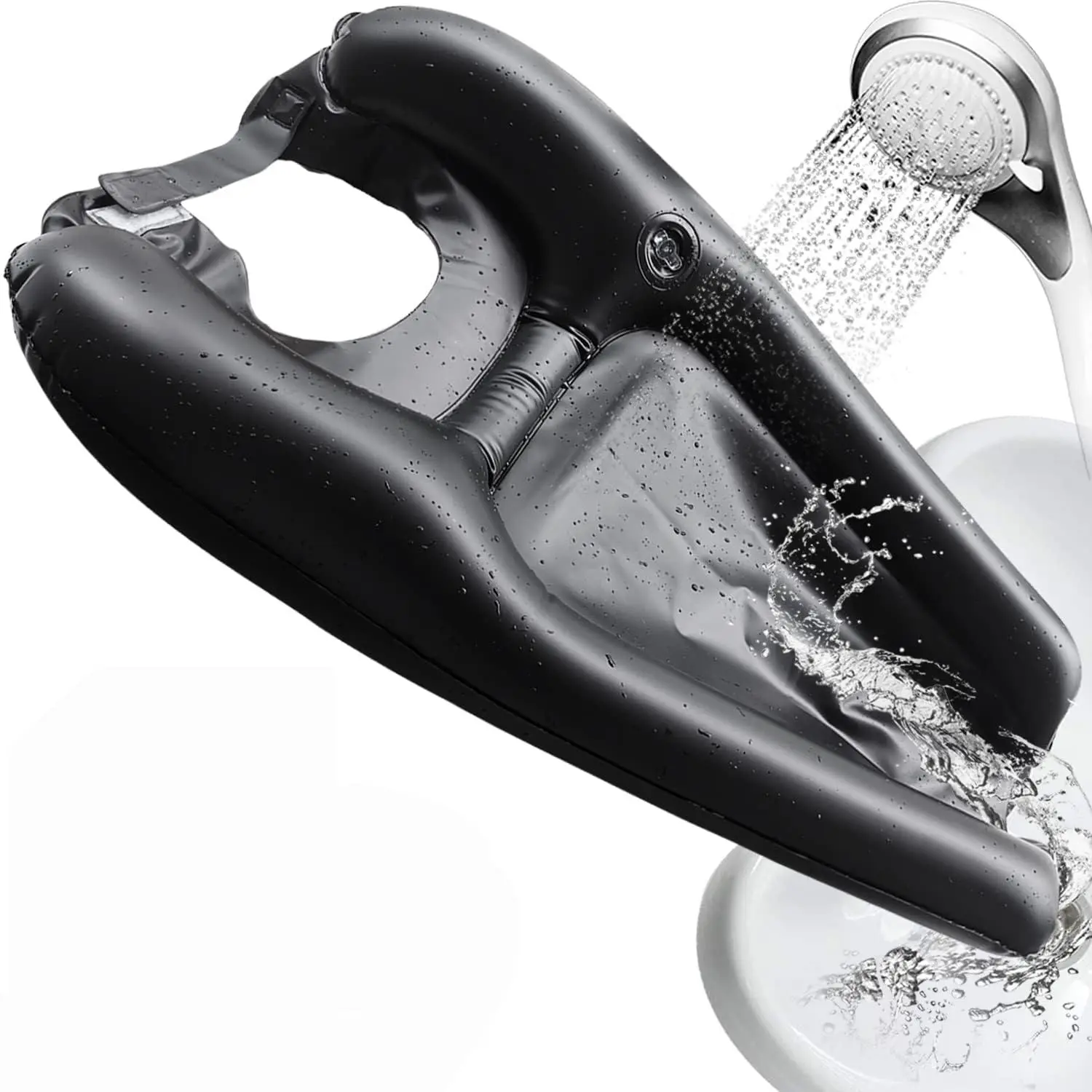 Inflatable Shampoo Basin, Portable Foldable Inflatable Shampoo Pillow, Bathroom Gadgets for Home Use, Bathroom Supplies