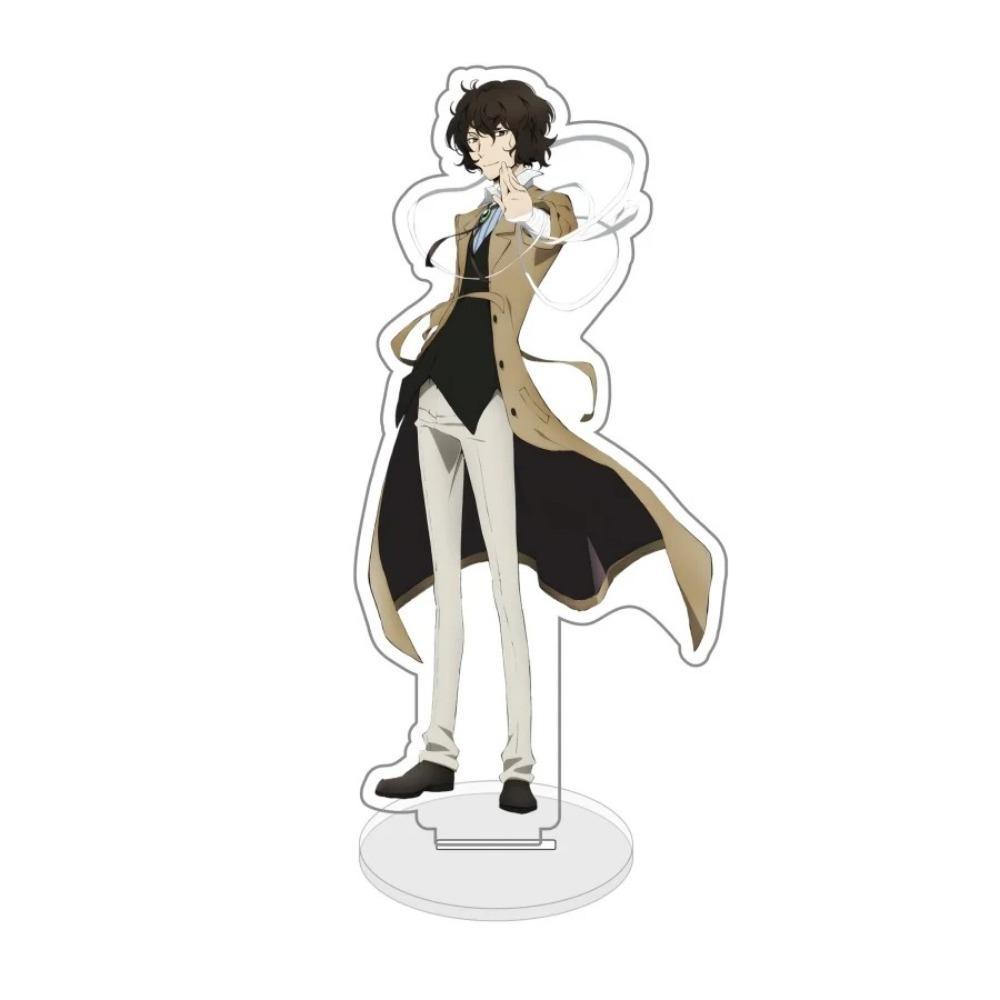 Diy Bungou Stray Dogs Dazai Osamu Anime Peripheral Figure Show Transparent Acrylic Stand Model Desktop Ornament Originality Gift