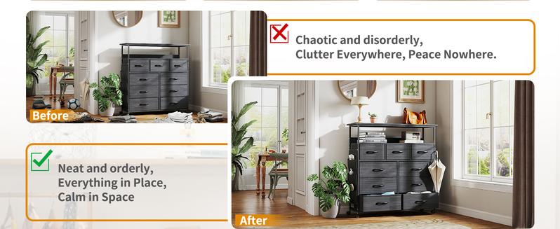 8/9 Drawer Dresser for Bedroom, Fabric Dresser with Side storage pockets, Storage Drawers, Fabric Storage Tower for Bedroom, Living Room, Hallway, Closet, Girls, Bedroom Furniture,Dresser for Storage,Storage Bin Cabinet, Storage Shelf 8/9 Drawer Dresser for Bedroom, Fabric Dresser with Side storage pockets, Storage Drawers, Fabric Storage Tower for Bedroom, Living Room, Hallway, Closet, Girls, Bedroom Furniture,Dresser for Storage,Storage Bin Cabinet, Storage Shelf