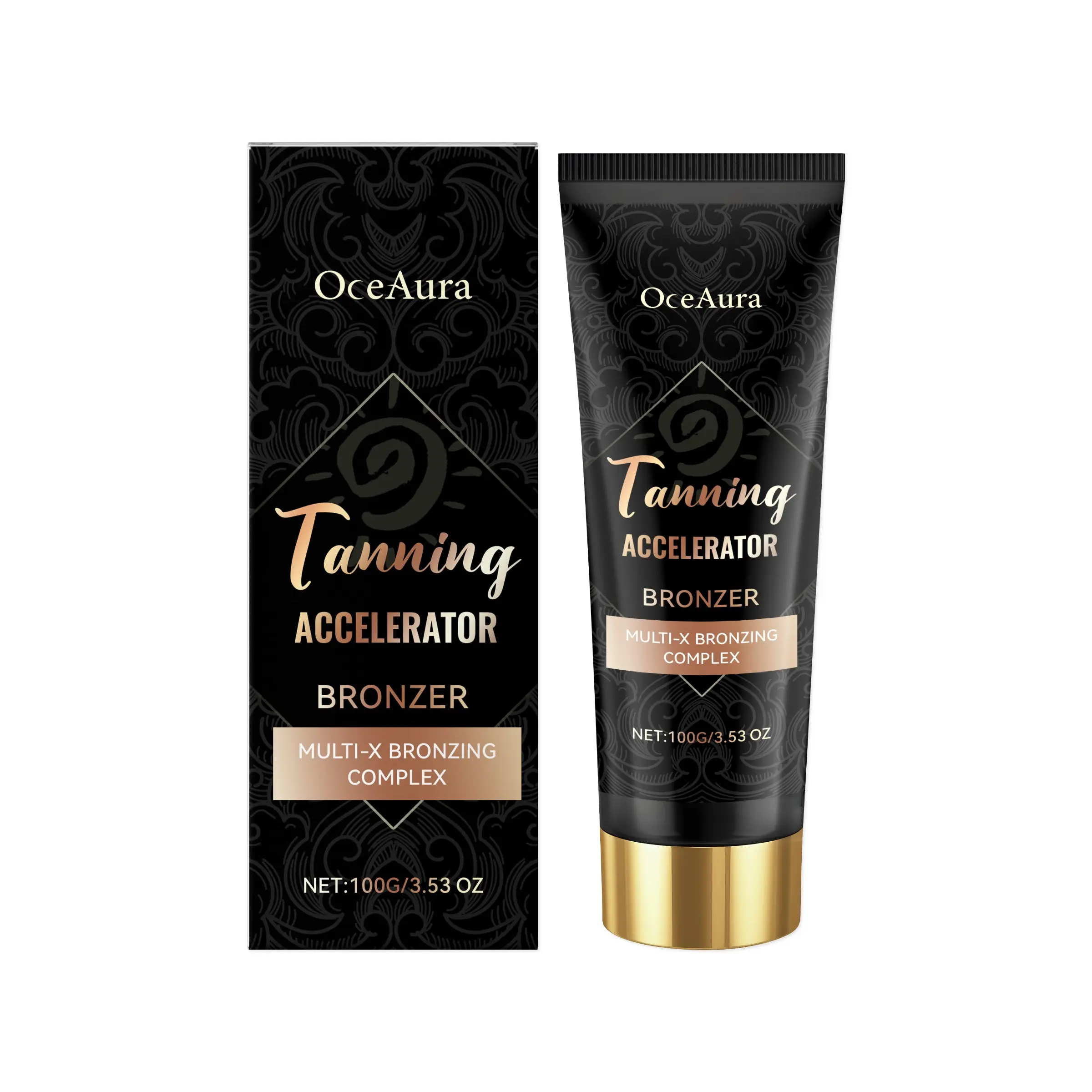 Skin Darkening Cream, Tanning, Outdoor Summer Sun Enhancer, Soft Glossy Creamy Moisturizing Body Care, Hydrating Beauty Cream for Smooth Skin and Complexion, Single Item Packaging