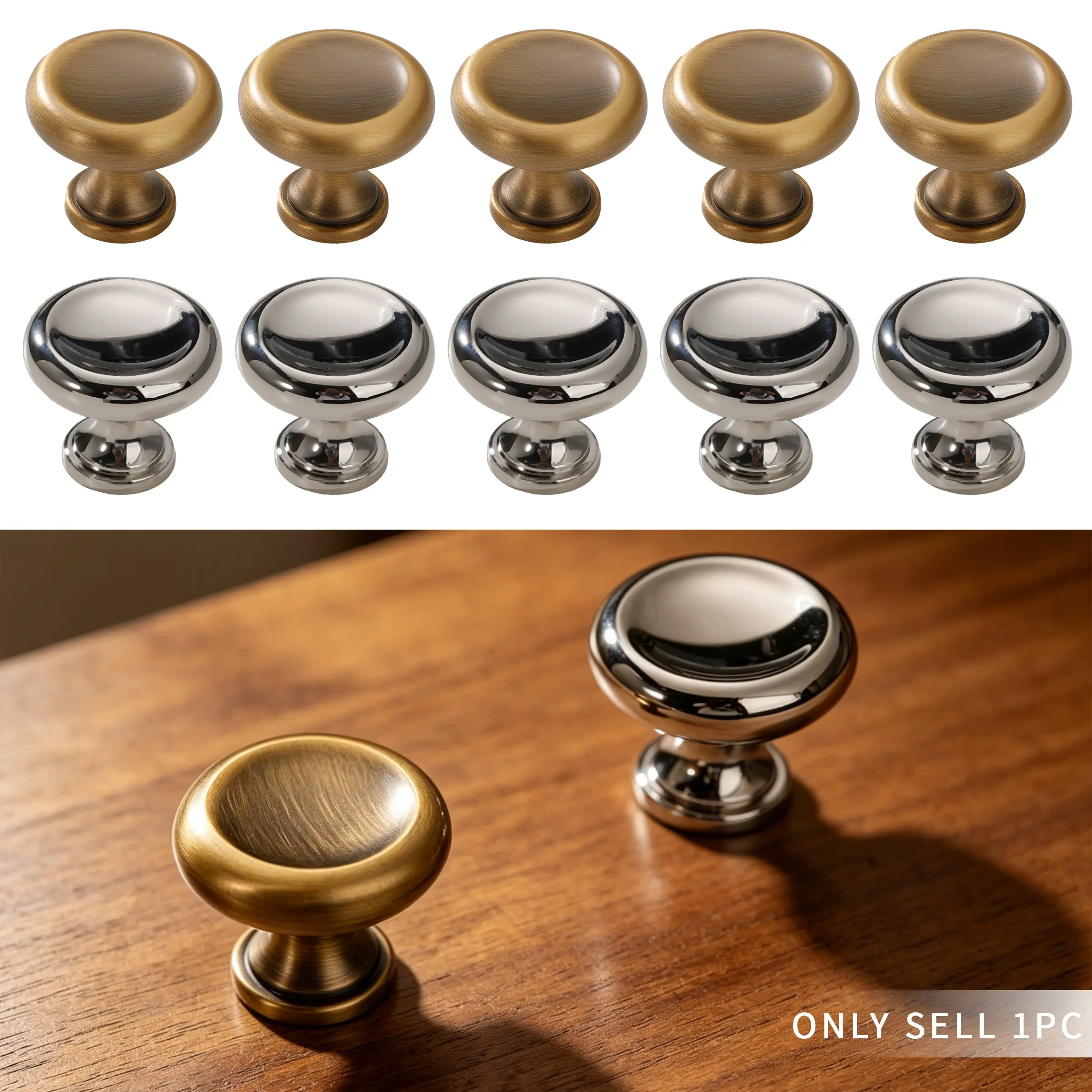 French Bronze Titanium Silver Pull Handle, Door Handles, Modern Simple Kitchen Zinc Alloy Hardware, Luxury Shoe Cabinet Door Knob, 1 Piece or 10 Pieces