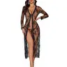 Avidlove Sexy Lace Robe for Women Lingerie Bridal Lace Babydoll Robe Lingerie Sheer Wedding Gown Loungewear