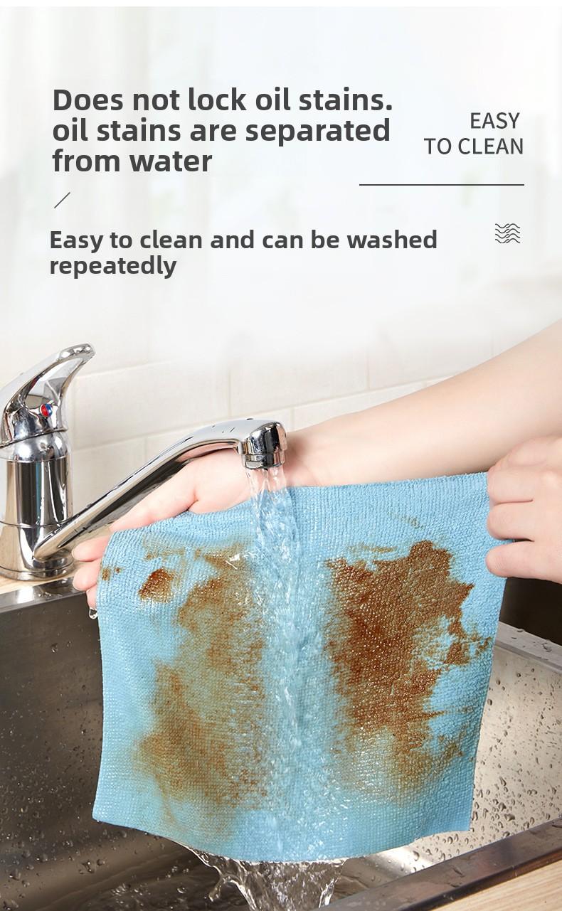 Disposable extractable rag kitchen microfiber towel