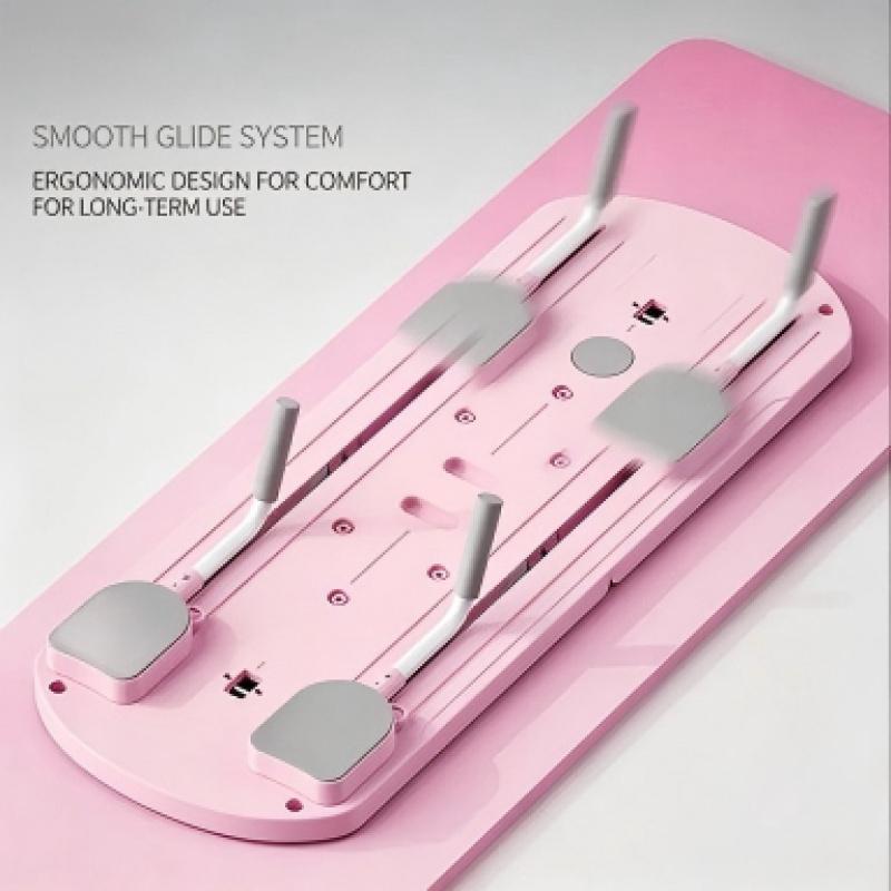 2025 Model 10-in-1 Portable Collapsible Training Board with Resistance Bands, Extended Silent Slide Track for Home Workouts