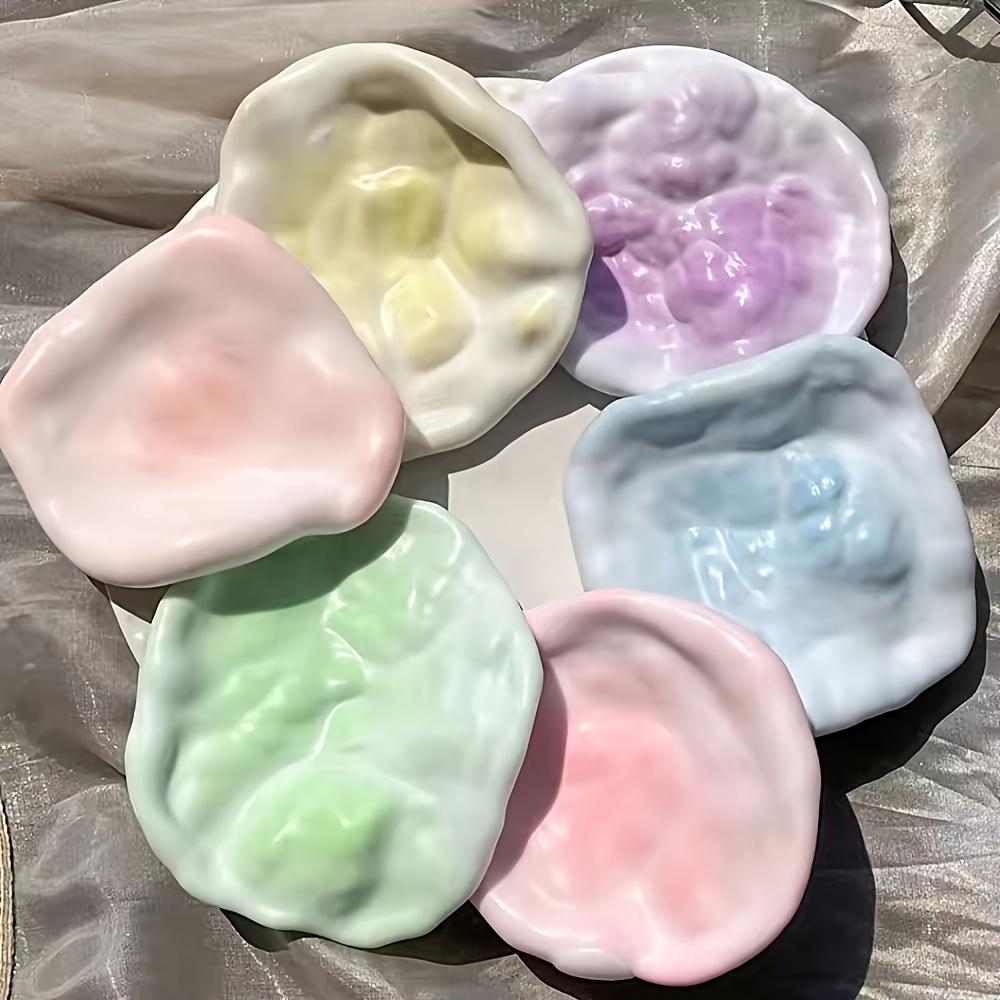 Adorable Cat Paw Handball - Multi-Color Relax Toy in Blue, Green, Gray, Pink, Orange, Yellow & Cyan |     Durable TPR Material for Christmas, Halloween & Easter Party Fun Gifts, Cat Toyd, Therapeutic Plaything, Playful Design