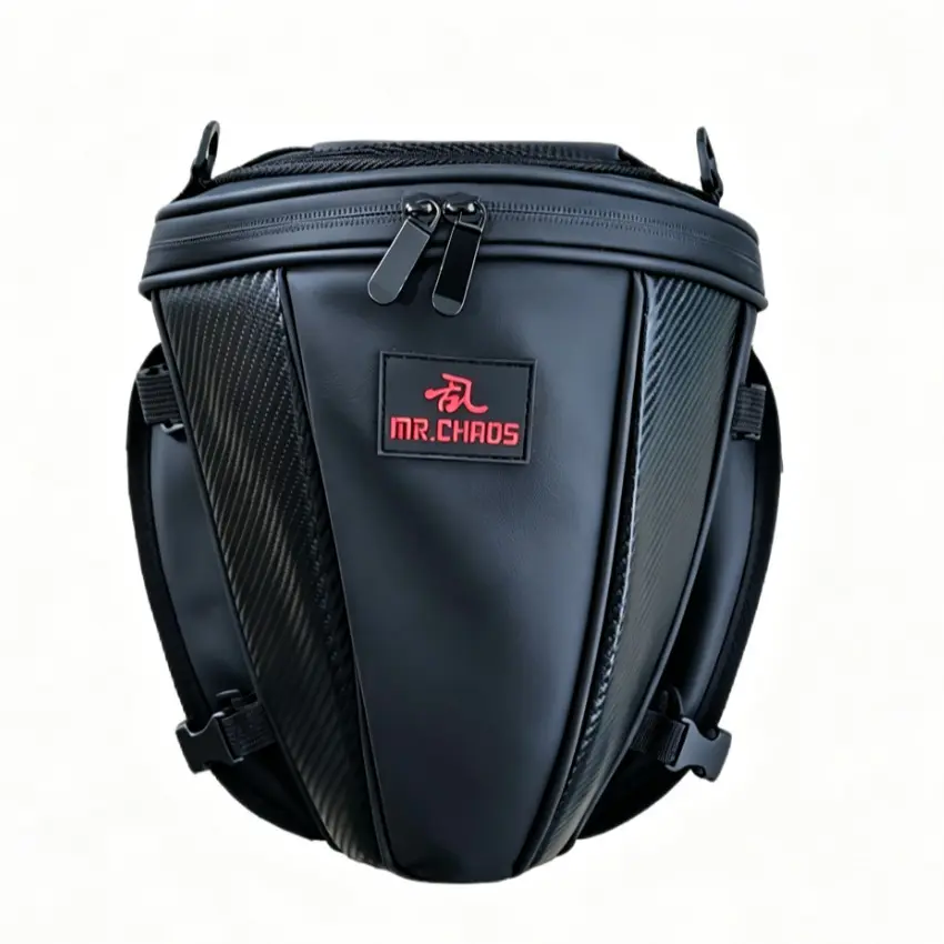 Mr.chaos Motorcycle Hard Shell Tail Bag, Waterproof Rear Seat Storage Bag, Universal Helmet Bag, Riding Backpack, Bike Saddle Bag