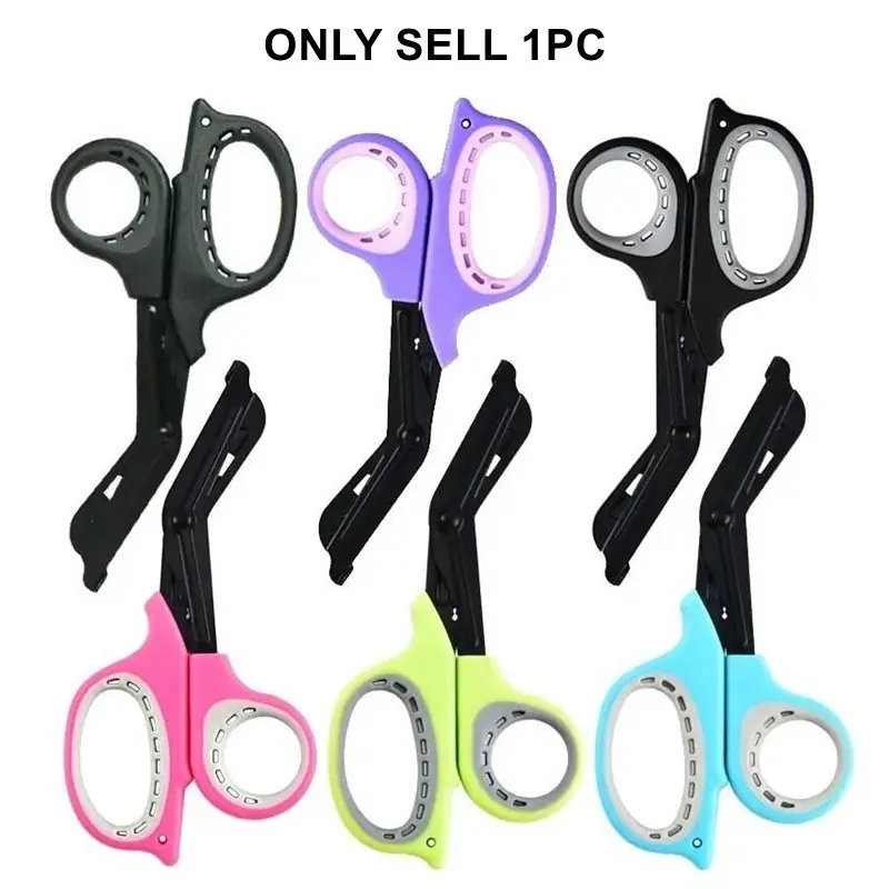 Medical Scissors Bandage Scissors Trauma Shears for Nurses, 7.5" Fluoride Coated Non-stick Blades Nursing EMT Students First Aid