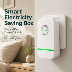 Smart Home Energy Saving Box - 90v-250v Efficient Power Factor Optimizer with Capacitors, Electricity Bill Reduction Tool for House & Office, Universal Electronics Accessory for Shop Use