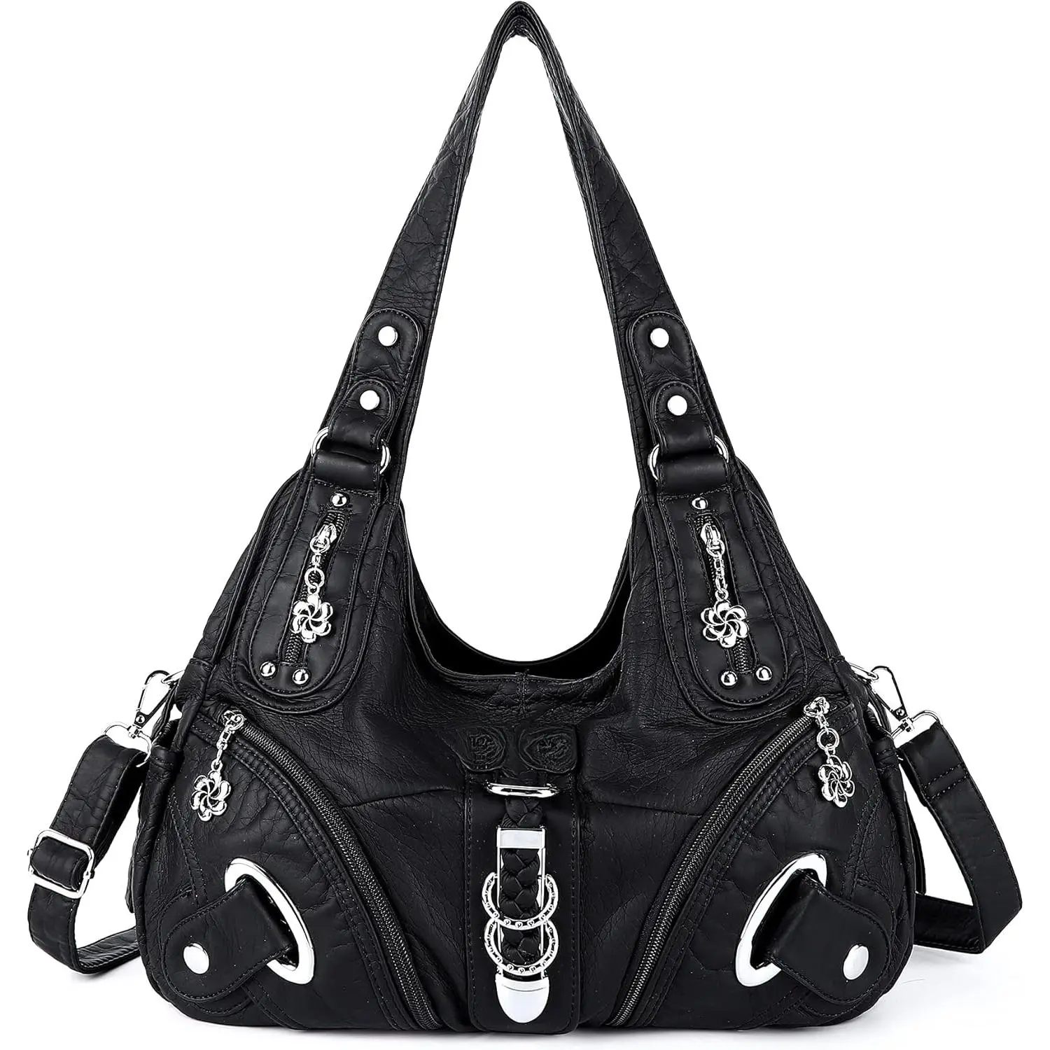 Crossbody bag and handbag, shoulder bag, large-capacity daily shoulder bag| Wallet