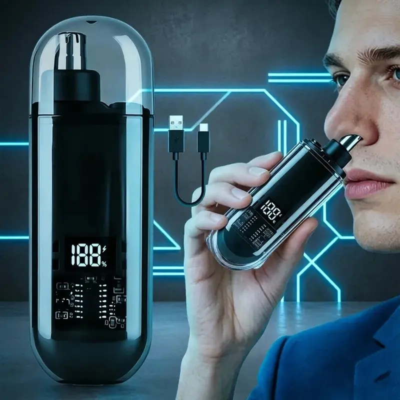 USB Rechargeable Nose Hair Trimmer, Cordless Nose Trimmer, Electric Nose Hair Trimmer, Nose Hair Shaver, Nose Hair Clipper, Personal Care Appliance for Men & Women