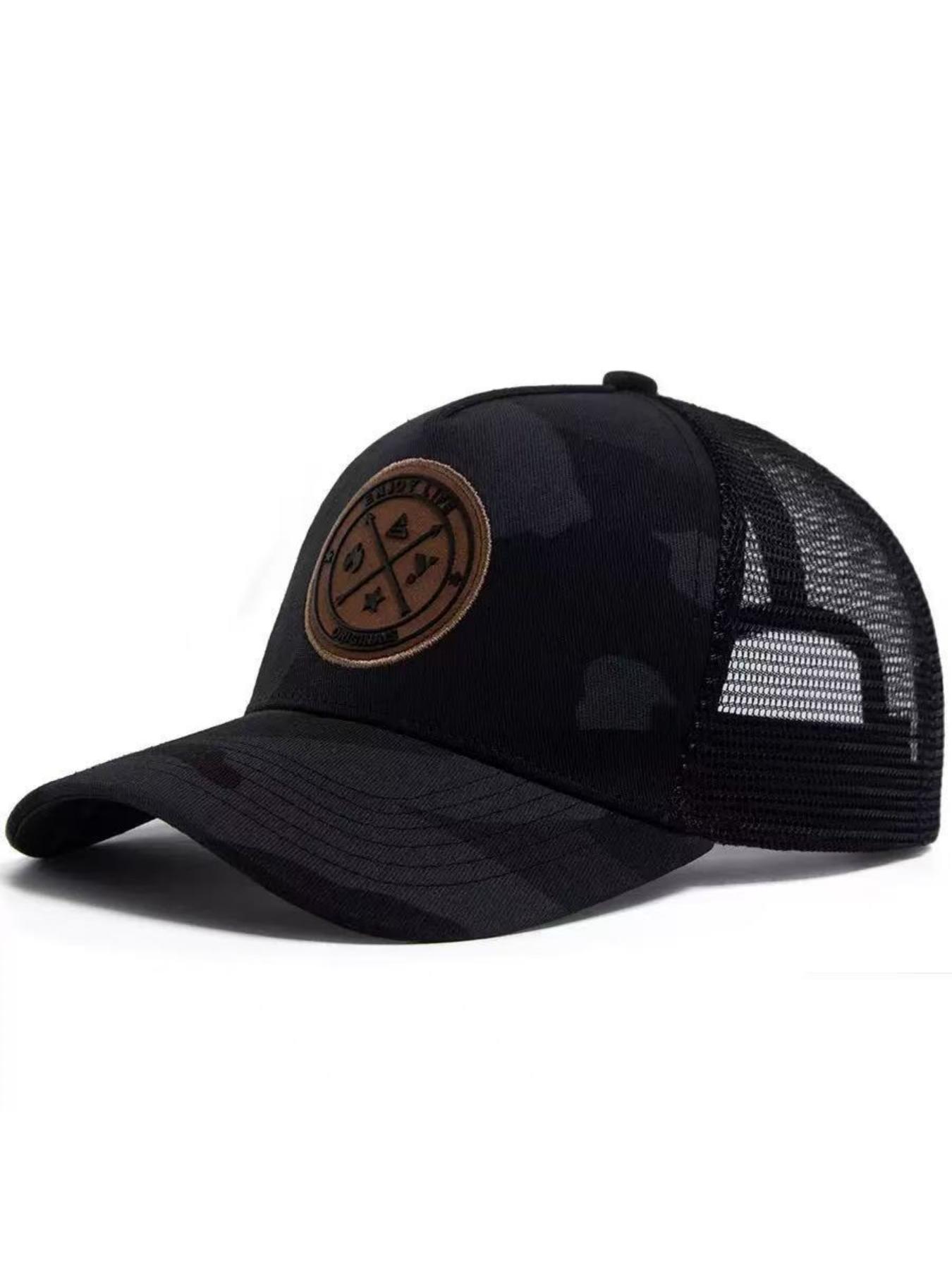 Unisex Street Style Random Pattern Baseball Cap, Casual Trendy Colorblock Baseball Cap, Fashionable Hat for Outdoor Sports for Men & Women