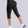 Women Workout Capris Yoga Legging High Wasit Tummy Control Scrunch Butt Lifting Solid Color Slim Leggings Workout Yoga Pants for Sports Gym Dailywear Workout Sportswear