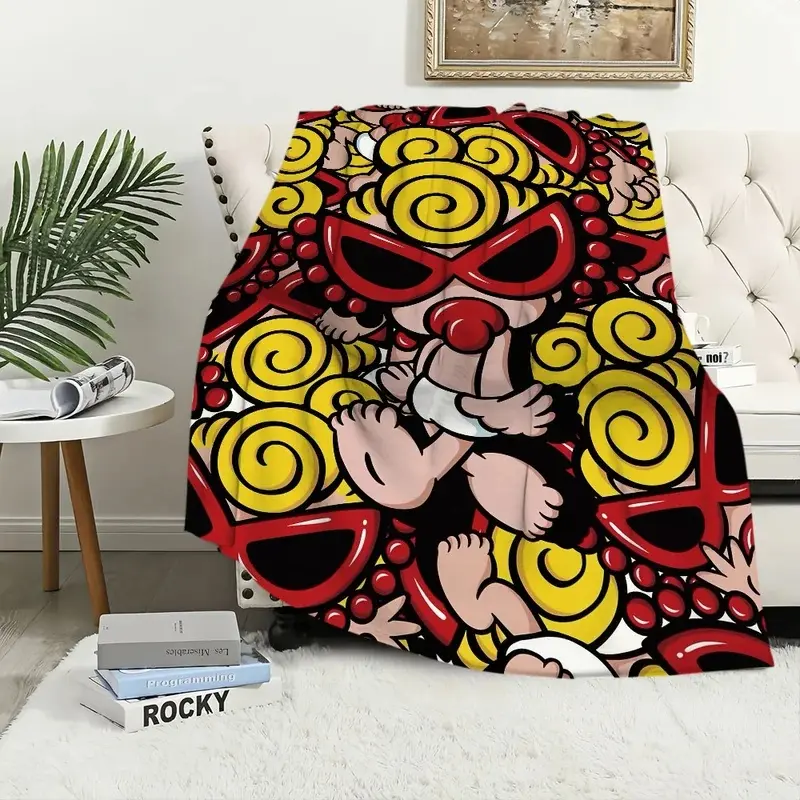 Fashion H-Hysteric M-Mini Blanket Blanket for Couch Sofa Travel Home Hiking Picni Bed Beding Flannel Blanket birthday gift
