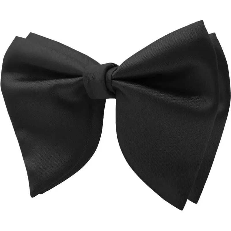 Mens Bow Tie Pre Tied Oversized Bow Ties for Men Satin Bowties for Tuxedo Wedding Party Banquet