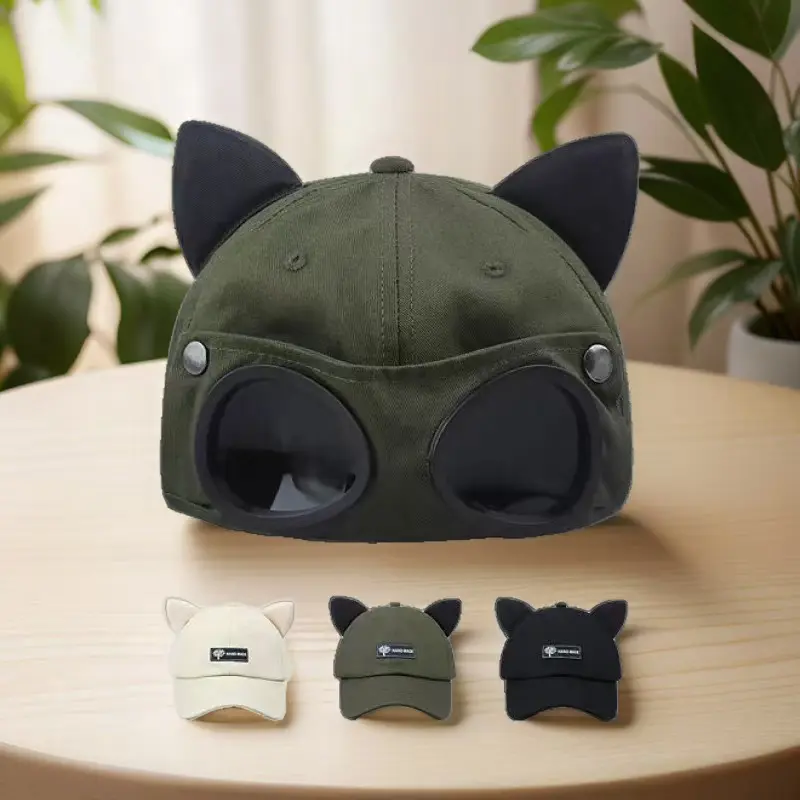 Women/Teens' 3D Cat Ear Synthetic Baseball Cap - Kawaii Playful Look Streetwear Accessory for Daily Outfits, Cosplay