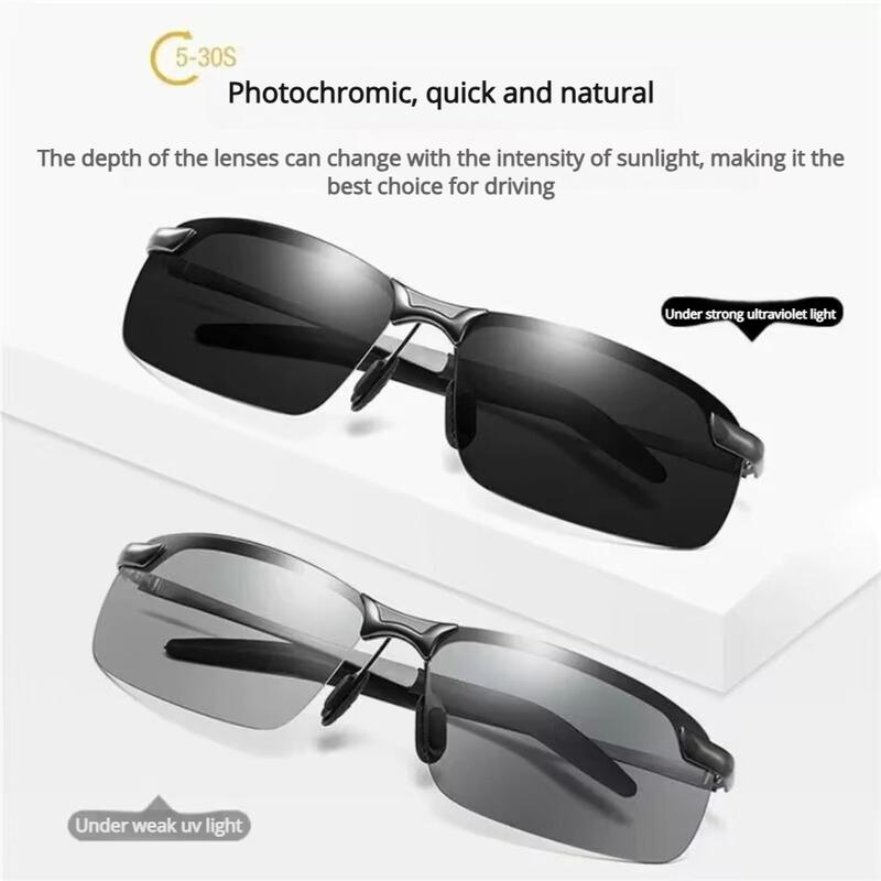 Men's Photochromic Polarized Sunglasses 3043, Day-Night Use for Driving & Fishing