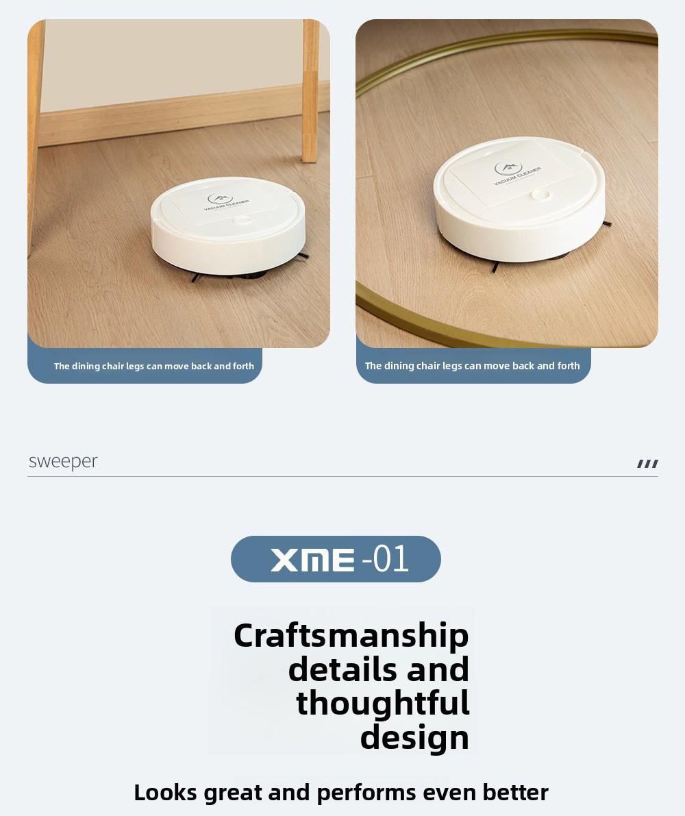 Cross-border sweeping robot, fully automatic household mini cleaning machine, USB rechargeable smart vacuum cleaner, gift wholesale